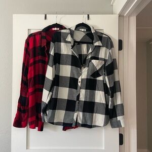 Maurices Monochrome Checkered Shirt